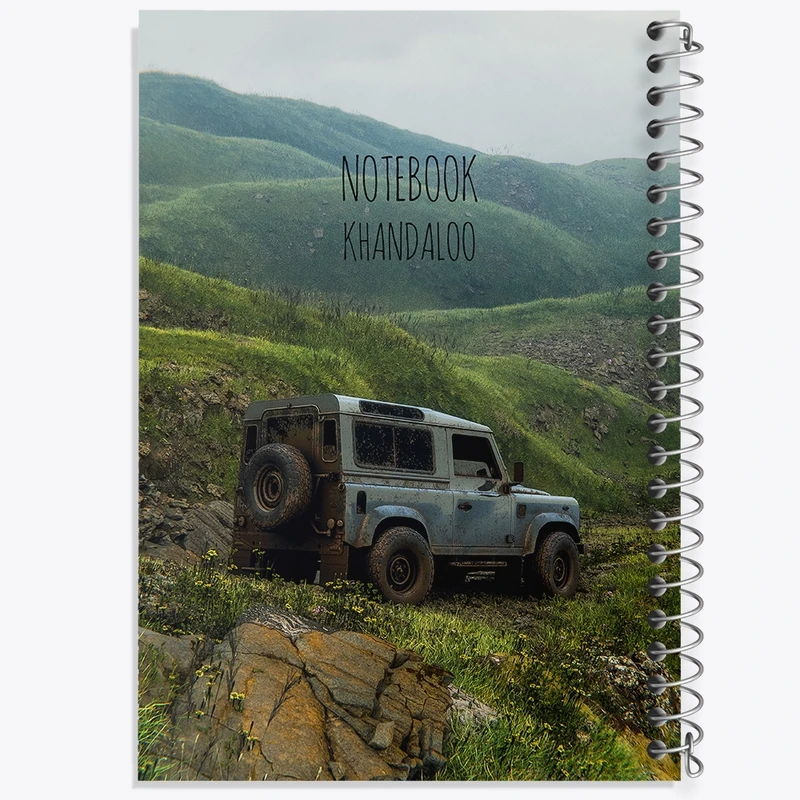 دفتر ژورنال نویسی 50 برگ خندالو مدل نقطه ای طرح طبیعت کوهستانی کد N7875