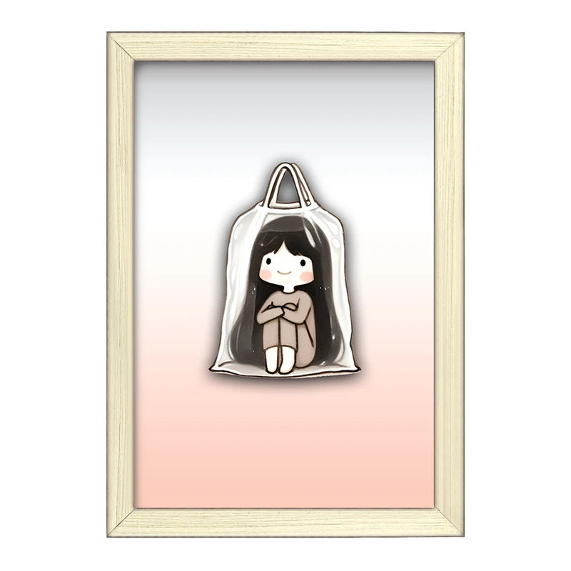 تابلو خندالو طرح دخترانه بامزه کد F3322