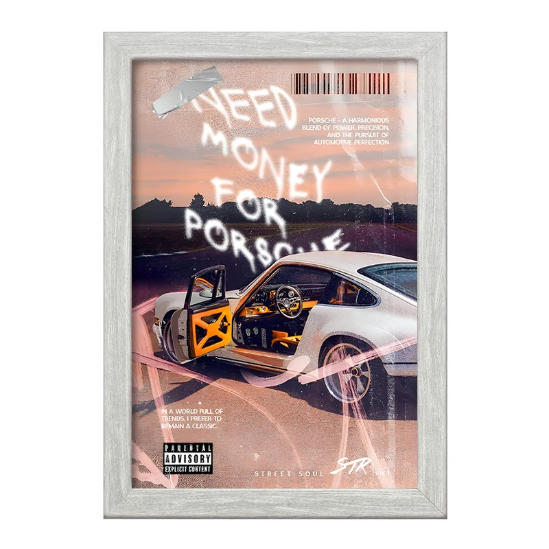 تابلو خندالو طرح پورشه (Porsche) کد F13520