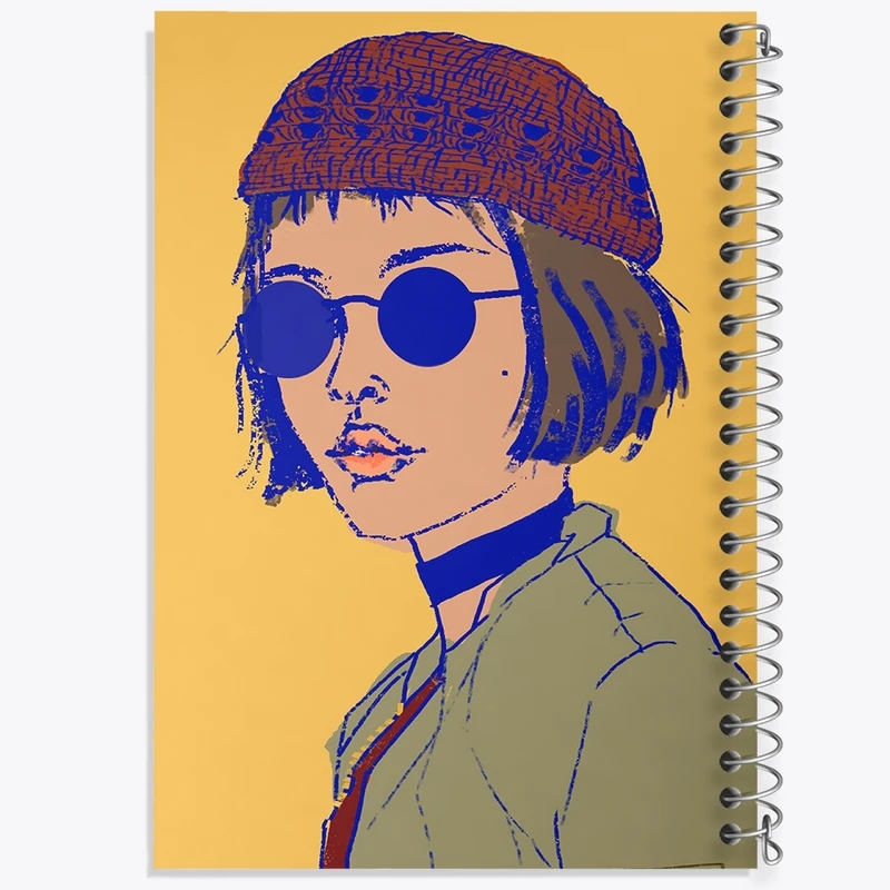 دفتر طراحی 50 برگ خندالو طرح ماتیلدا کد F581