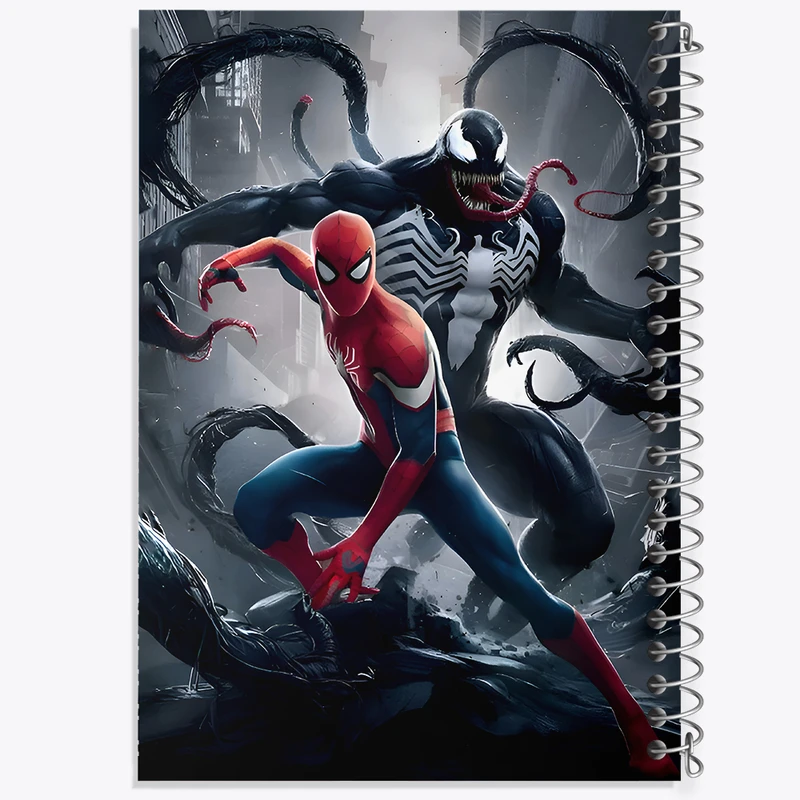 دفتر مشق 50 برگ خندالو طرح مرد عنکبوتی ونوم کد F9126