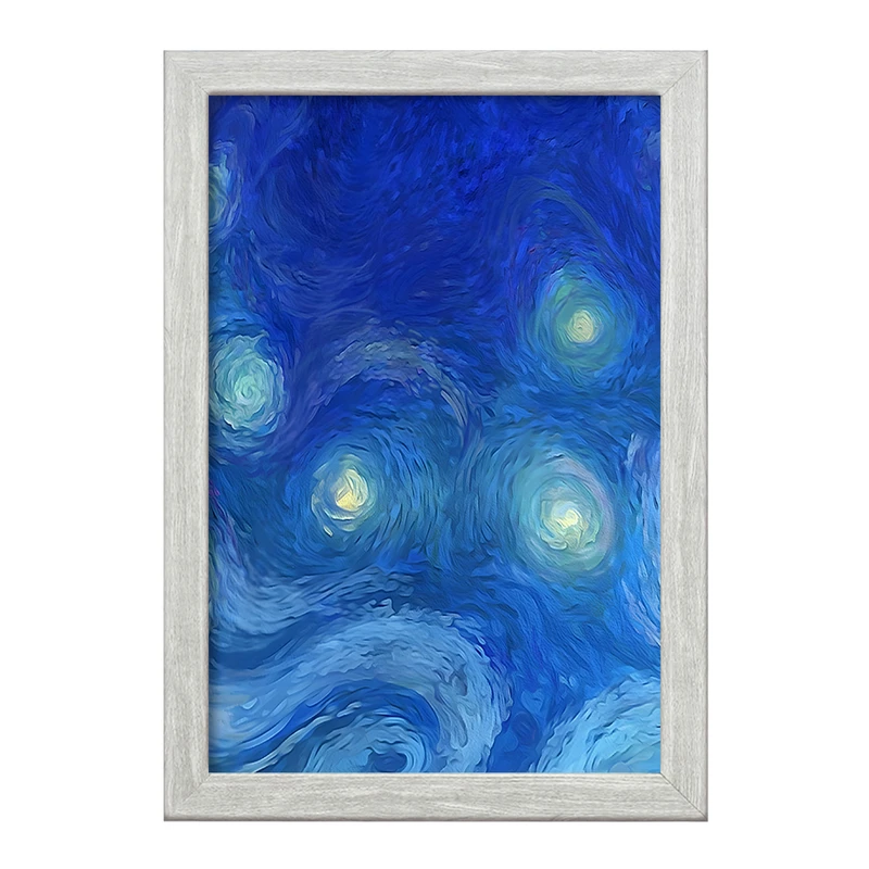 تابلو خندالو طرح شب پر ستاره ونگوگ کد F1347