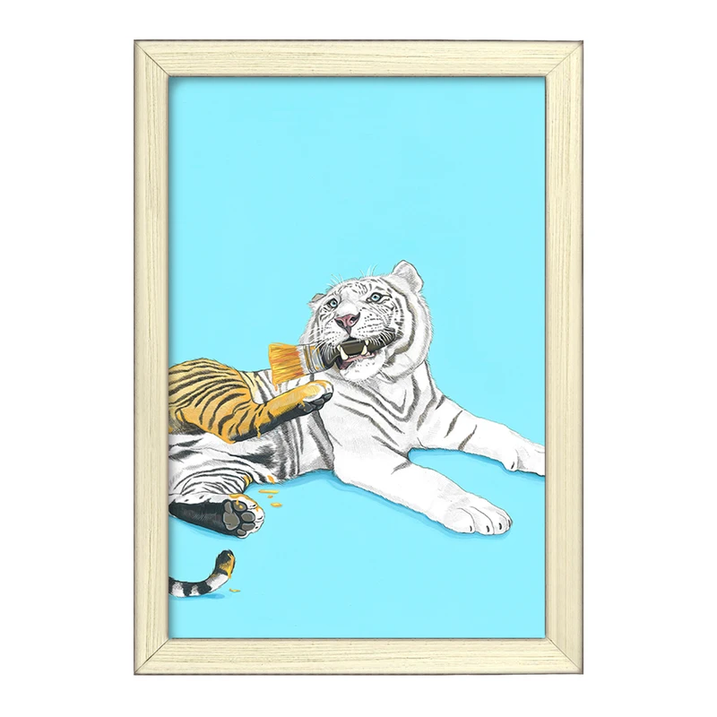 تابلو خندالو طرح ببر کد F150