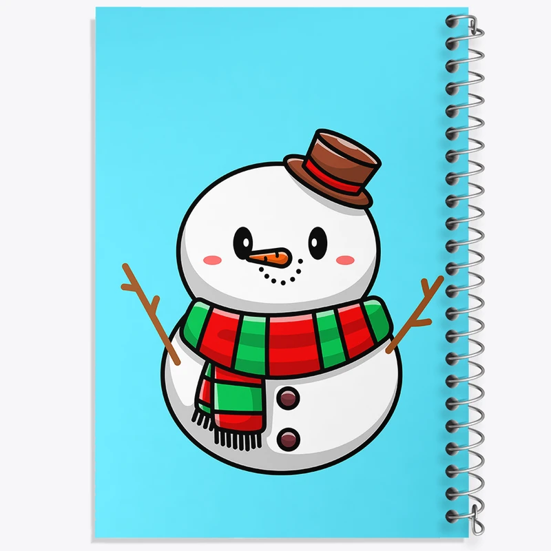 دفتر طراحی 50 برگ خندالو طرح آدم برفی کد 8628