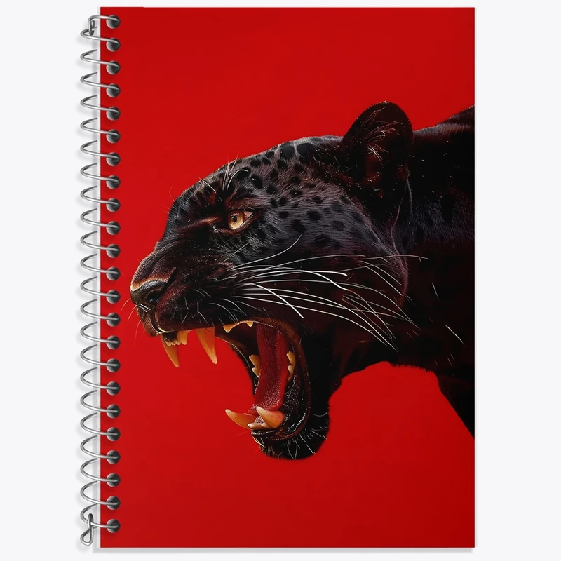 دفتر لغت 50 برگ خندالو طرح پلنگ سیاه کد F13639