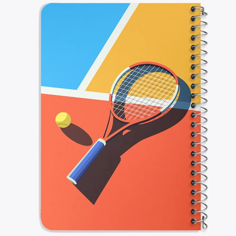 دفتر یادداشت 50 برگ خندالو طرح تنیس Tennis کد 14598