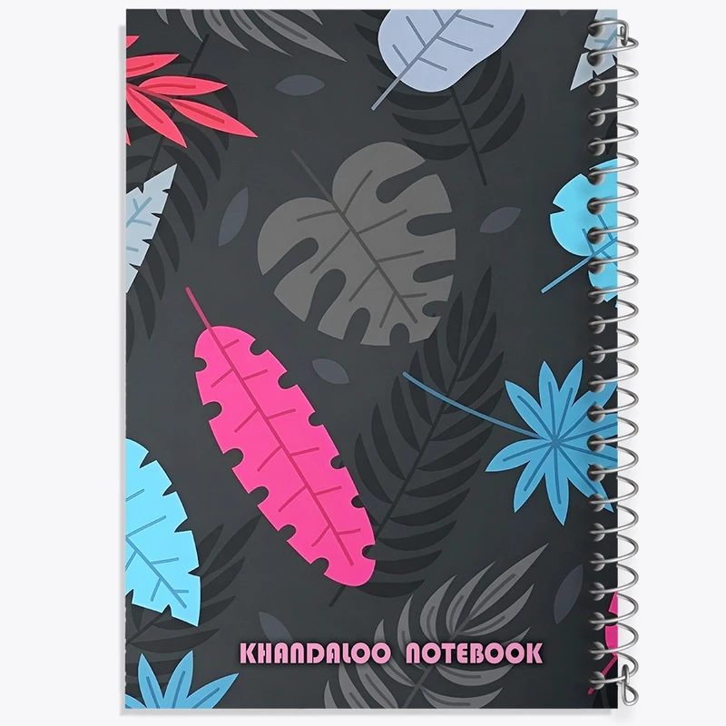 دفتر ژورنال نویسی 50 برگ خندالو مدل نقطه ای طرح پترن برگ کد N6942