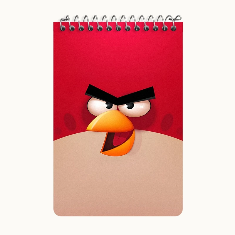 دفتر یادداشت 50 برگ خندالو طرح پرندگان خشمگین کد F3306