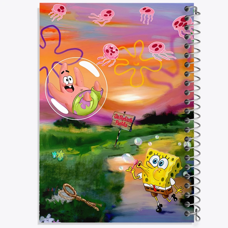 دفتر نقاشی 50 برگ خندالو طرح باب اسفنجی و پاتریک کد F14398