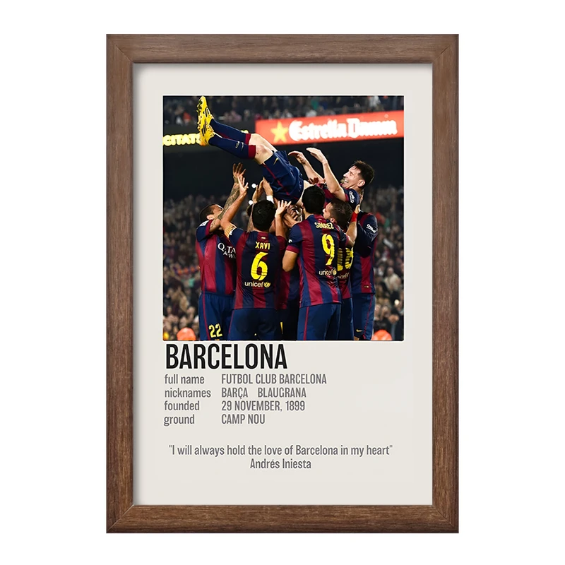 تابلو خندالو طرح بارسلونا (Barcelona) کد F13467