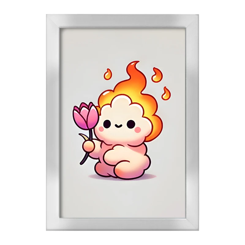 تابلو خندالو طرح گوله آتیش بامزه کد F11743