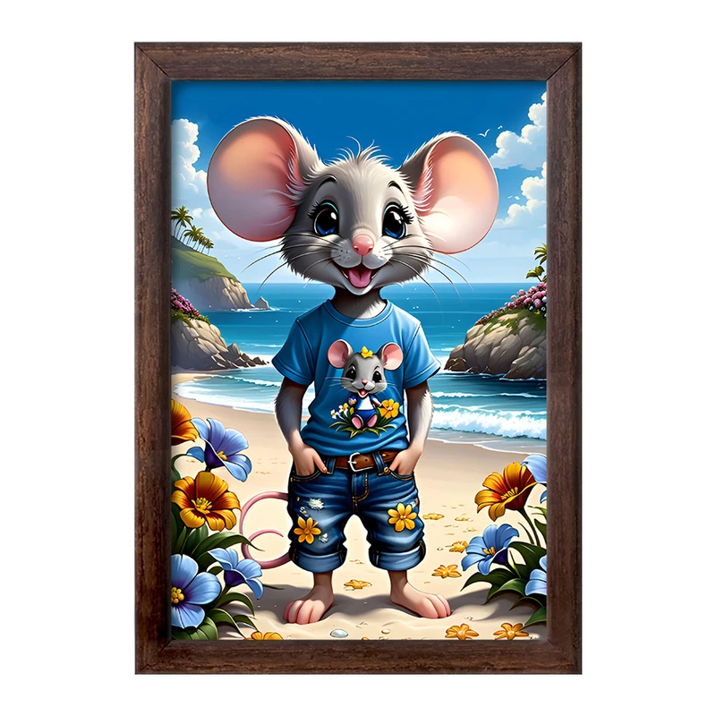تابلو خندالو طرح موش بامزه کد F6969