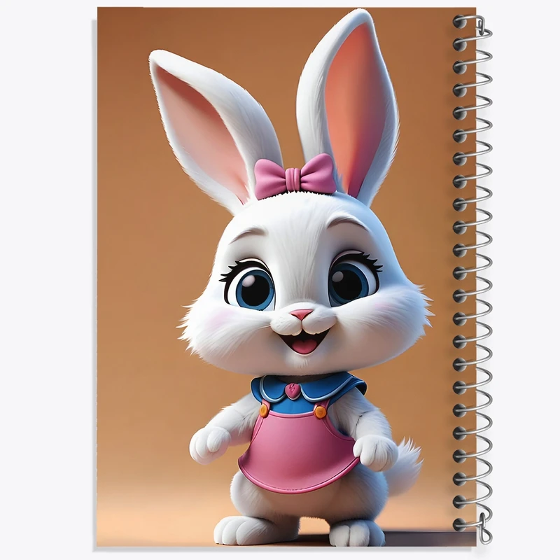 دفتر لیست خرید 50 برگ خندالو طرح خرگوش بامزه کد F8582