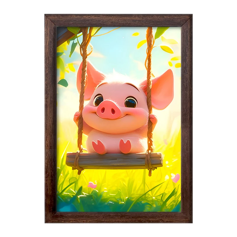 تابلو خندالو طرح خوک بامزه کد F7263