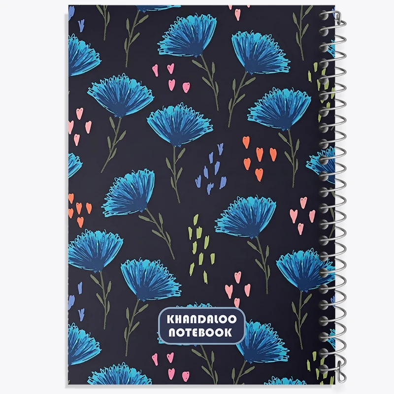 دفتر مشق 50 برگ خندالو طرح پترن گل گلی کد N6080