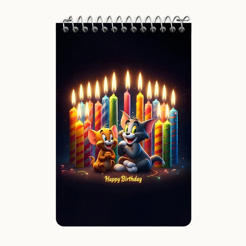 دفتر یادداشت 50 برگ خندالو طرح تولدت مبارک کد F6542