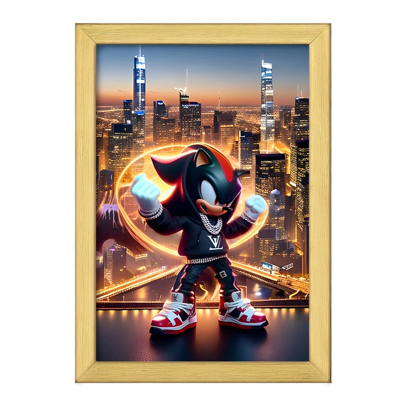 تابلو خندالو طرح سونیک (Sonic) کد F4413