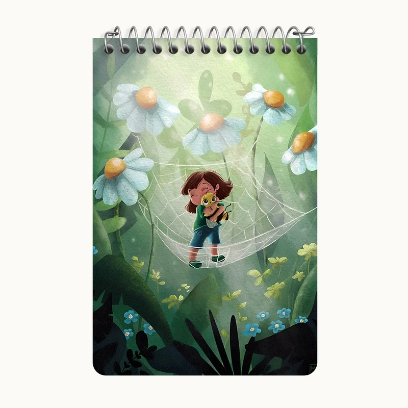 دفتر یادداشت 50 برگ خندالو طرح دخترانه کد F10942