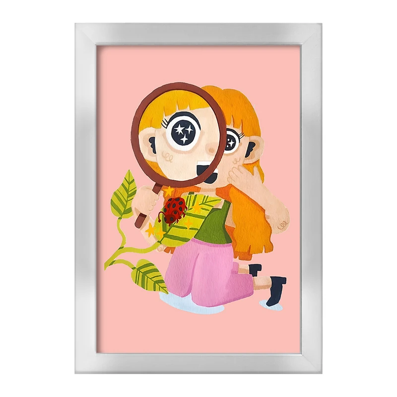 تابلو خندالو طرح دختر ماجراجو کد F8235