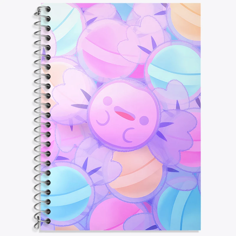 دفتر زبان 50 برگ خندالو مدل دو خط طرح فانتزی کد N8179