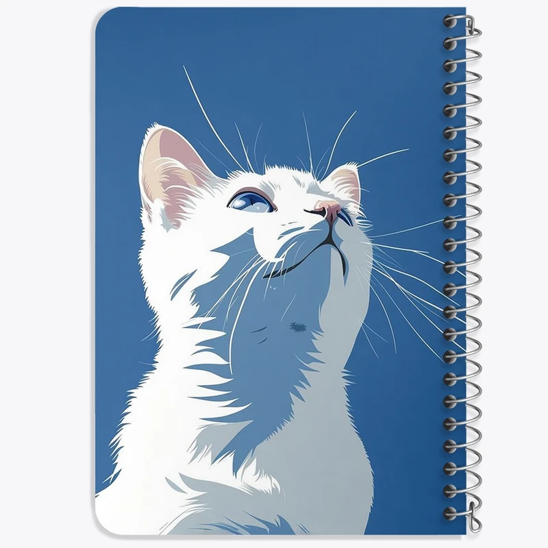 دفتر یادداشت 50 برگ خندالو طرح گربه (Cat) کد F3120