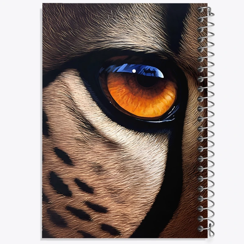 دفتر شطرنجی 50 برگ خندالو طرح چشم یوزپلنگ کد F8510