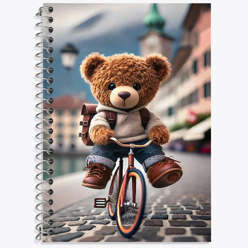 دفتر زبان دوخط 50 برگ خندالو طرح تدی کیوت کد F4341