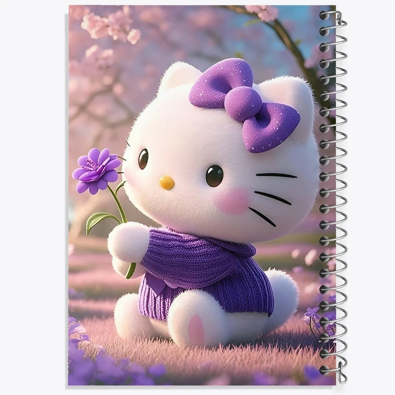 دفتر شطرنجی 50 برگ خندالو طرح هلو کیتی کد F10313