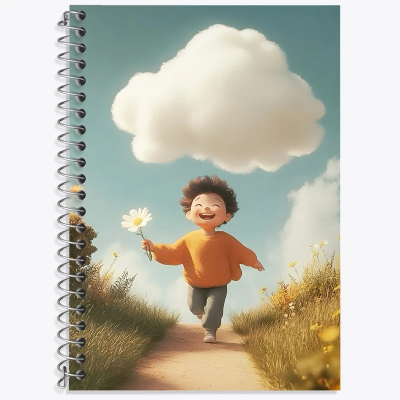 دفتر لغت 50 برگ خندالو طرح پسرانه کیوت کد N8389