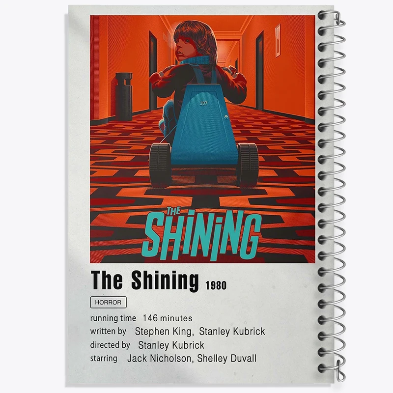 دفتر شطرنجی 50 برگ خندالو طرح درخشش (The Shining) کد F11313