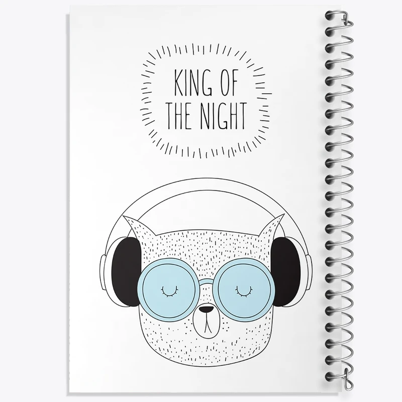 دفتر طراحی 50 برگ خندالو طرح خرس بامزه کد N1555