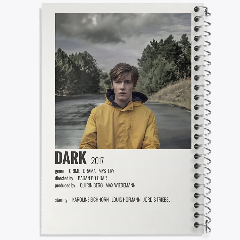 دفتر نقاشی 50 برگ خندالو طرح تاریکی (Dark) کد F13313