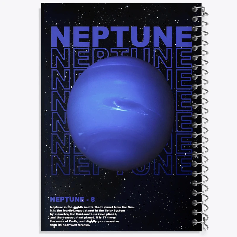 دفتر نقاشی 50 برگ خندالو طرح سیاره ی نپتون کد F4588