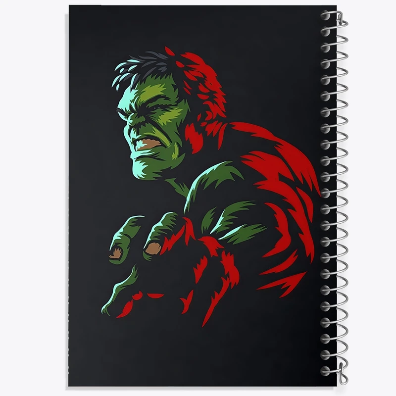 دفتر طراحی 50 برگ خندالو طرح هالک کد F3959