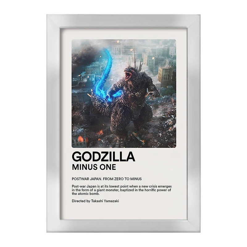 تابلو خندالو طرح گودزیلا (Godzilla Minus One) کد F13420