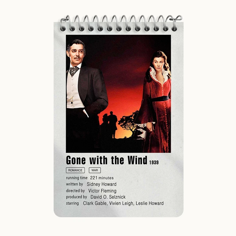 دفتر یادداشت 50 برگ خندالو طرح بربادرفته (Gone With the Wind) کد F11920