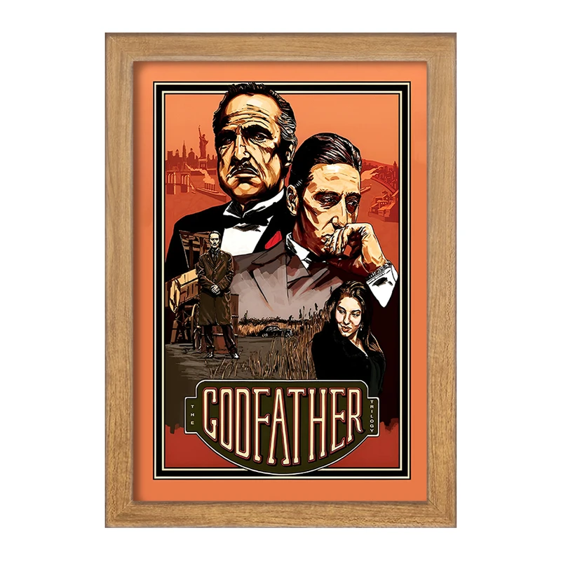 تابلو خندالو طرح پدر خوانده (The Godfather) کد F13562