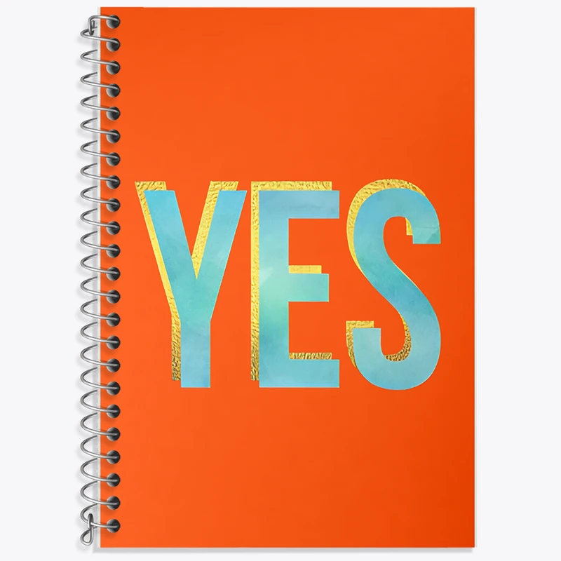 دفتر زبان دوخط 50 برگ خندالو طرح Yes کد F11469