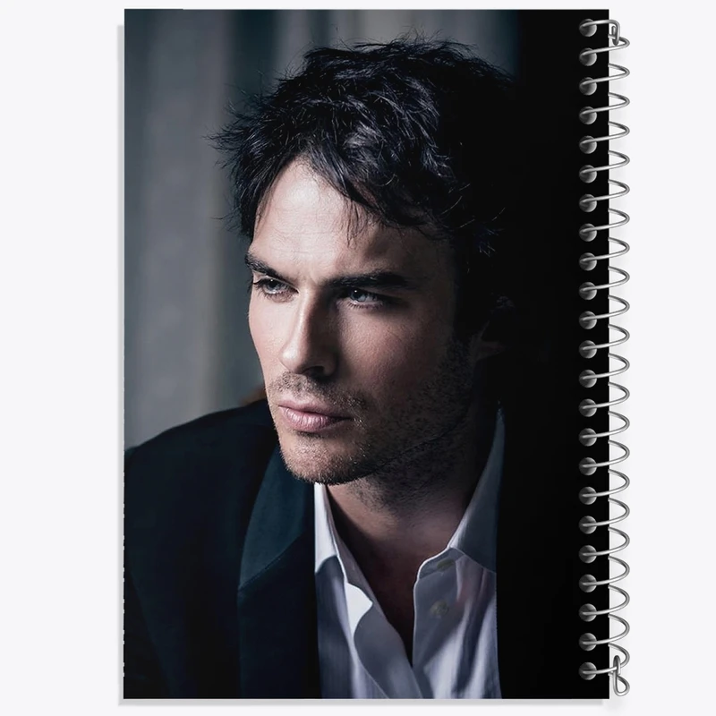 دفتر طراحی 50 برگ خندالو طرح دیمون سالواتوره خاطرات یک خون آشام  The Vampire Diaries  کد 23704