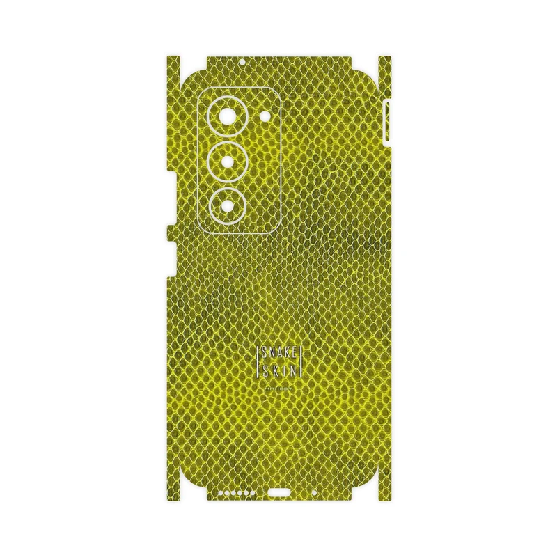 برچسب پوششی ماهوت مدل Yellow Snake Skin-FullSkin مناسب برای گوشی موبایل شیائومی Redmi 15 4G