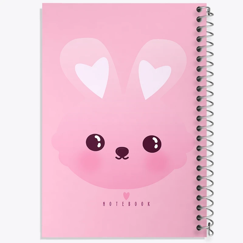 دفتر طراحی 50 برگ خندالو طرح خرگوش کیوت کد N976