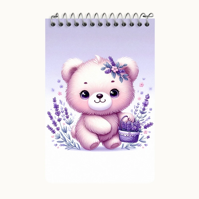 دفتر یادداشت 50 برگ خندالو طرح خرس کیوت کد F5334