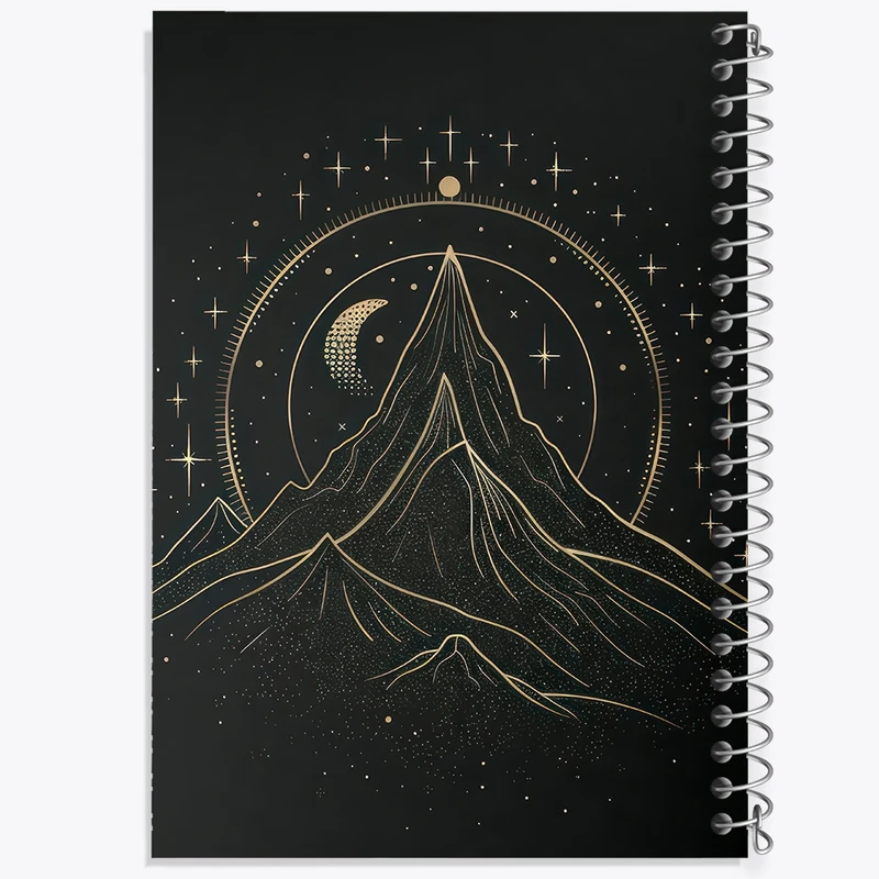 دفتر ژورنال نویسی 50 برگ خندالو مدل نقطه ای طرح کوه مینیمال کد F3098