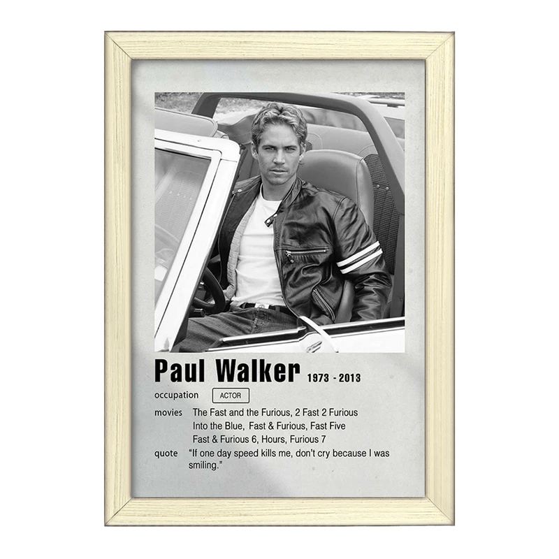 تابلو خندالو طرح پل واکر (Paul Walke) کد F11202