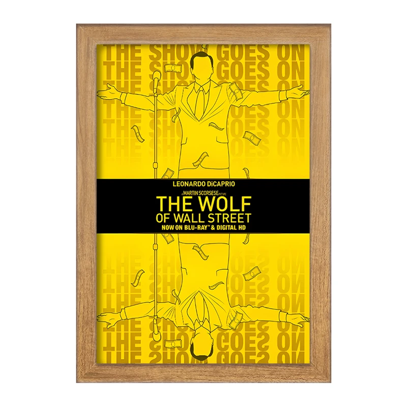 تابلو خندالو طرح گرگ وال استریت (The Wolf of Wall Stree) کد F13537