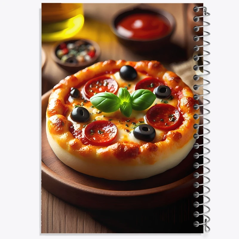 دفتر لیست خرید 50 برگ خندالو طرح پیتزا کد F10595