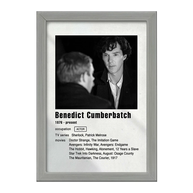 تابلو خندالو طرح بندیکت کامبربچ (Benedict CumberBatch) کد F11204
