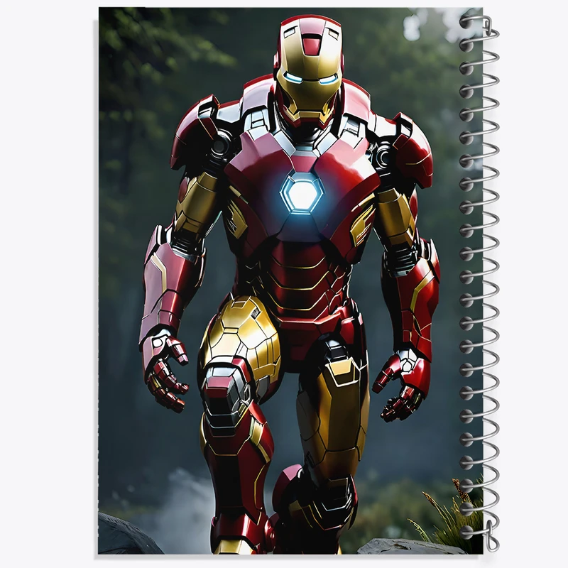 دفتر مشق 50 برگ خندالو طرح مرد آهنی مارول (Marvel) کد F4992