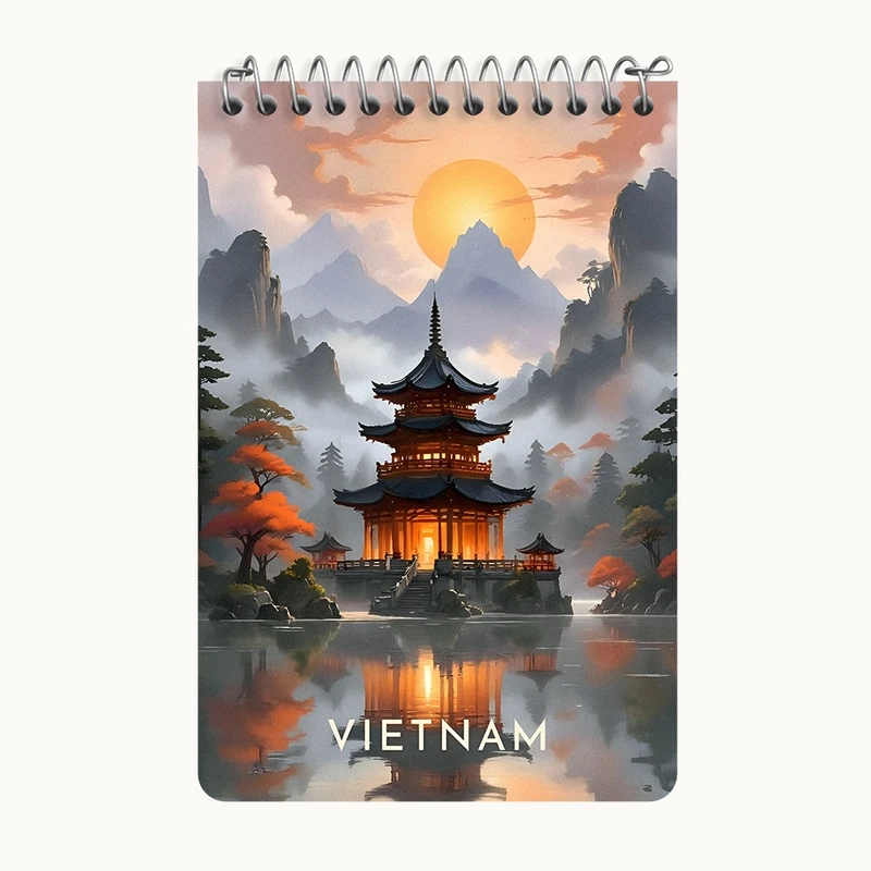 دفتر یادداشت 50 برگ خندالو طرح ویتنام (Vietnam) کد F6368