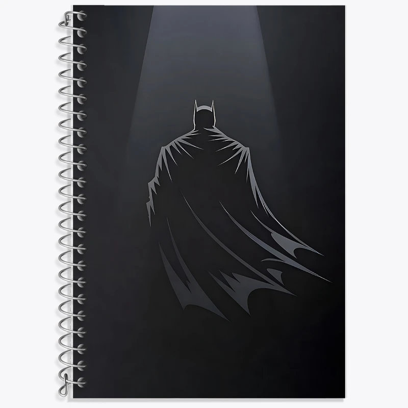 دفتر زبان 50 برگ خندالو مدل سه خط طرح بتمن (Batman) کد F9134